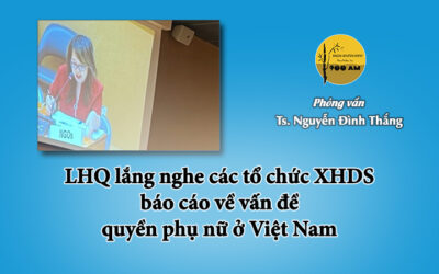 LHQ lắng nghe các tổ chức XHDS báo cáo về vấn đề quyền phụ nữ ở Việt Nam